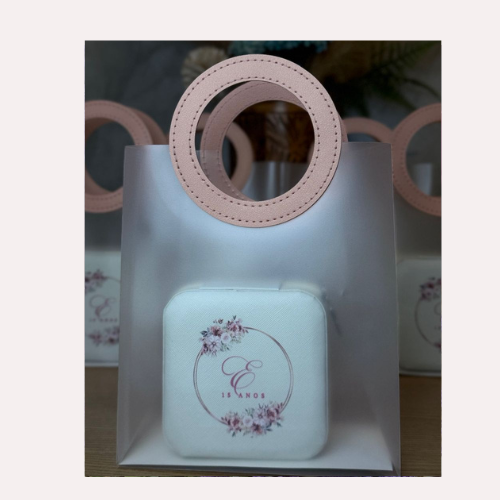 Kit Sacola Lisa + Porta Joia Personalizado