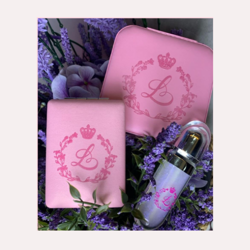 Gloss Labial + Espelho Duplo+Porta Jóias